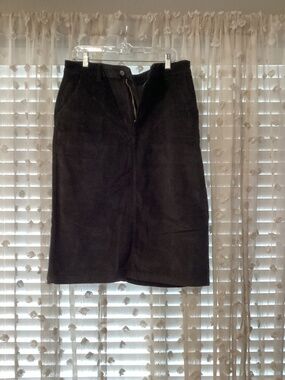 Women’s Corduroy Black Skirt